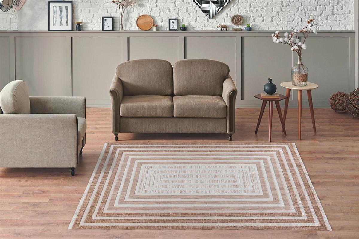 Teppich Beige/Braun Sarai 80x150 cm - Beige/Braun, Basics, Textil (80/150cm) - Kayoom