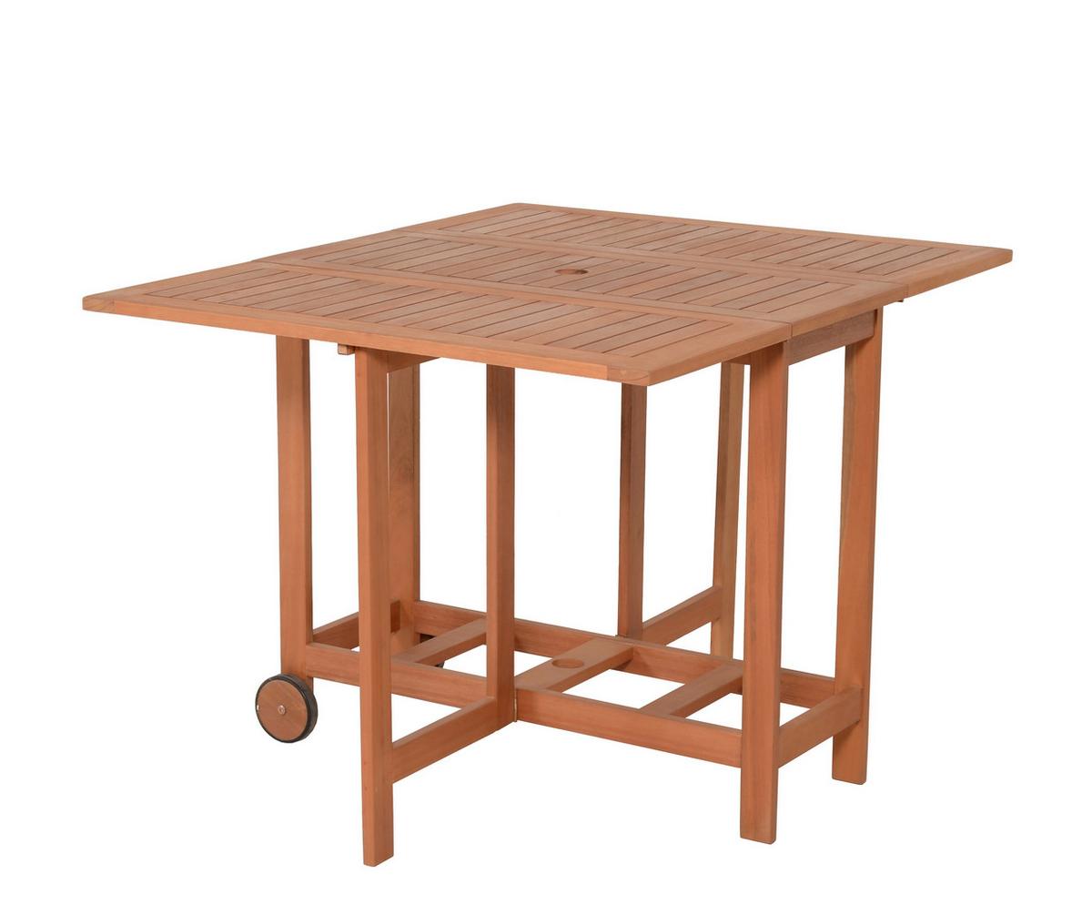 Gartenmöbel Set 7-tlg. Anaheim Eukalyptusholz - Eukalyptusholzfarben/Braun, MODERN, Holz - Gardenson