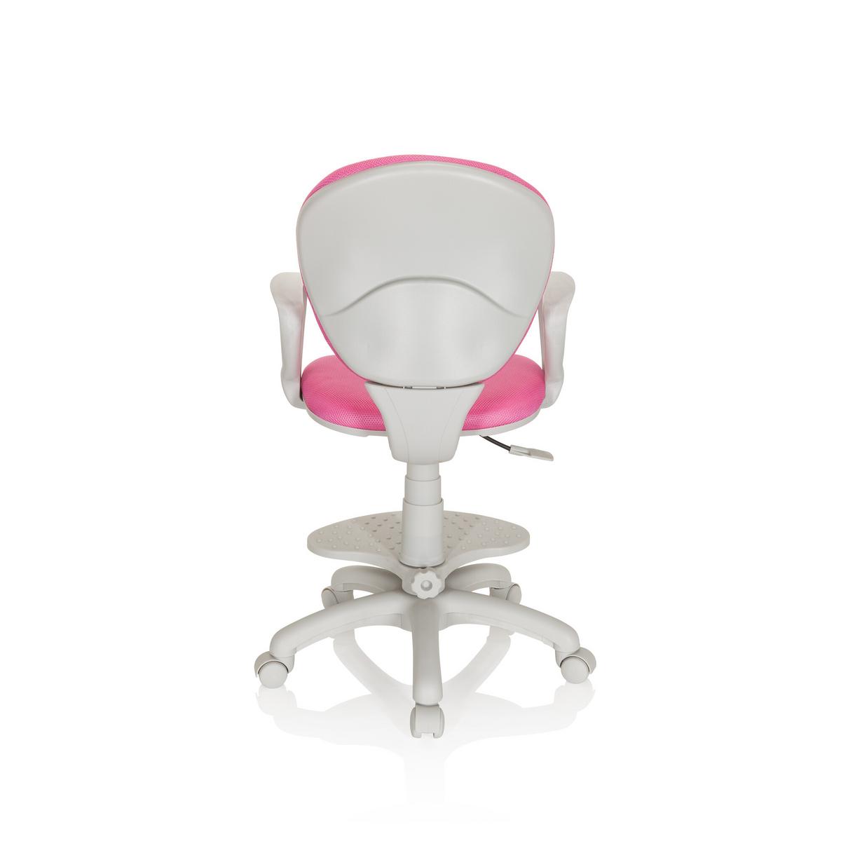 Jugenddrehstuhl Kid Colour Pink/Grau - Pink/Grau, Basics, Kunststoff (53/83-95/51cm) - MID.YOU
