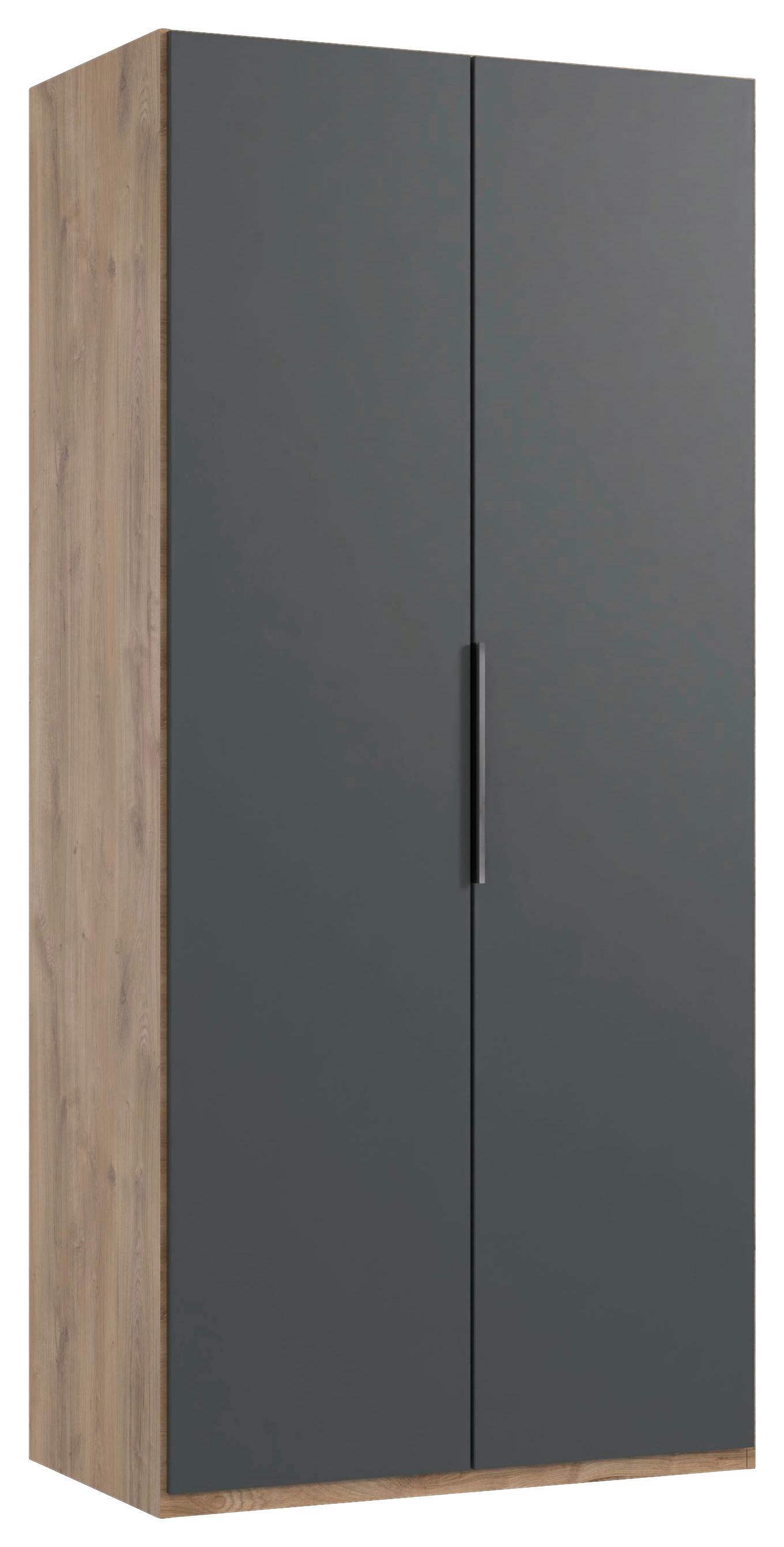 Drehtürenschrank Level 36 A Graphit/plankeneiche, B: 100cm