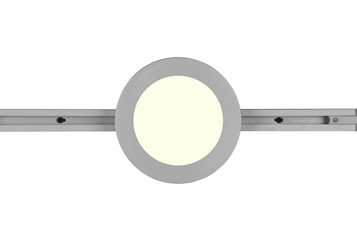 Deckenleuchte Duoline Camillus Ø 17 Cm, Für Schienensytem - Titanfarben, Basics, Kunststoff (17,0/2,9cm) - Trio Leuchten