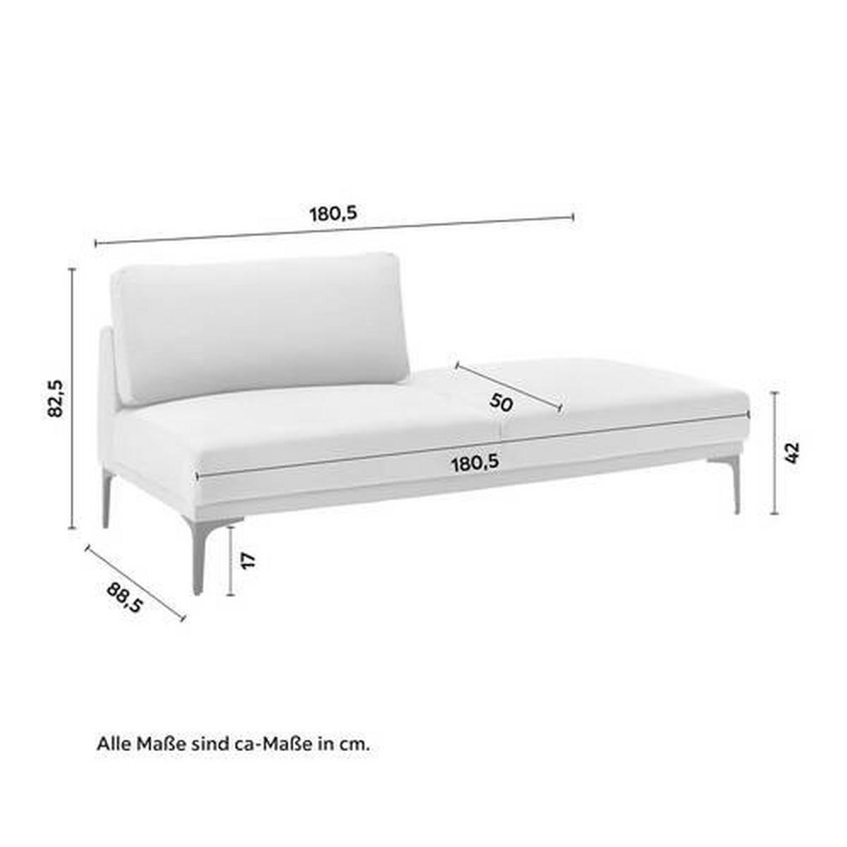 Lenoška TESSA šedá - šedá/černá, Moderní, kov/textil (180,5/82,5/88,5cm) - Bessagi Home