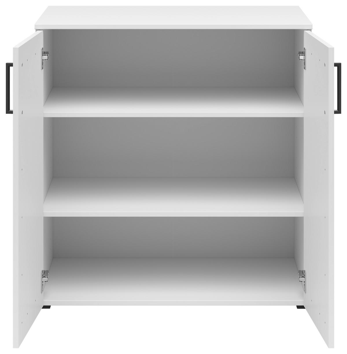 Kommode Multi, Cabinet 2 Doors, S588- - Anthrazit/Weiß, MODERN, Holzwerkstoff (80/83/52cm)