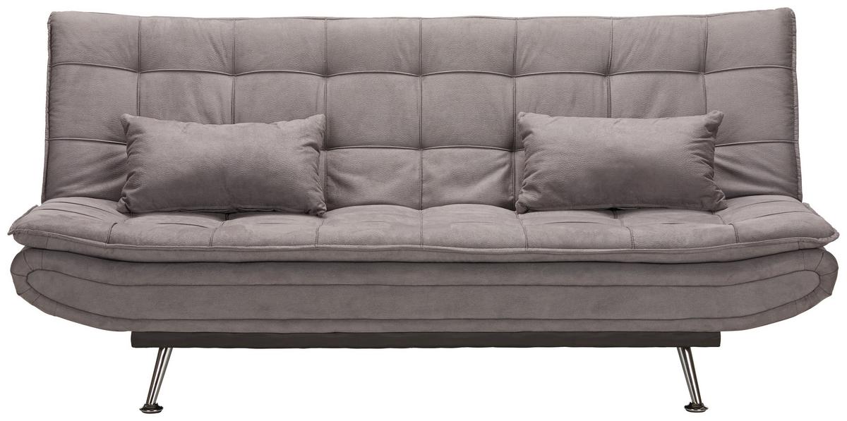 Rozkládací pohovka CLOUD, vintage šedá, max. 360 kg - šedá/barvy stříbra, Moderní, kov/dřevo (196/92/98cm) - Mömax