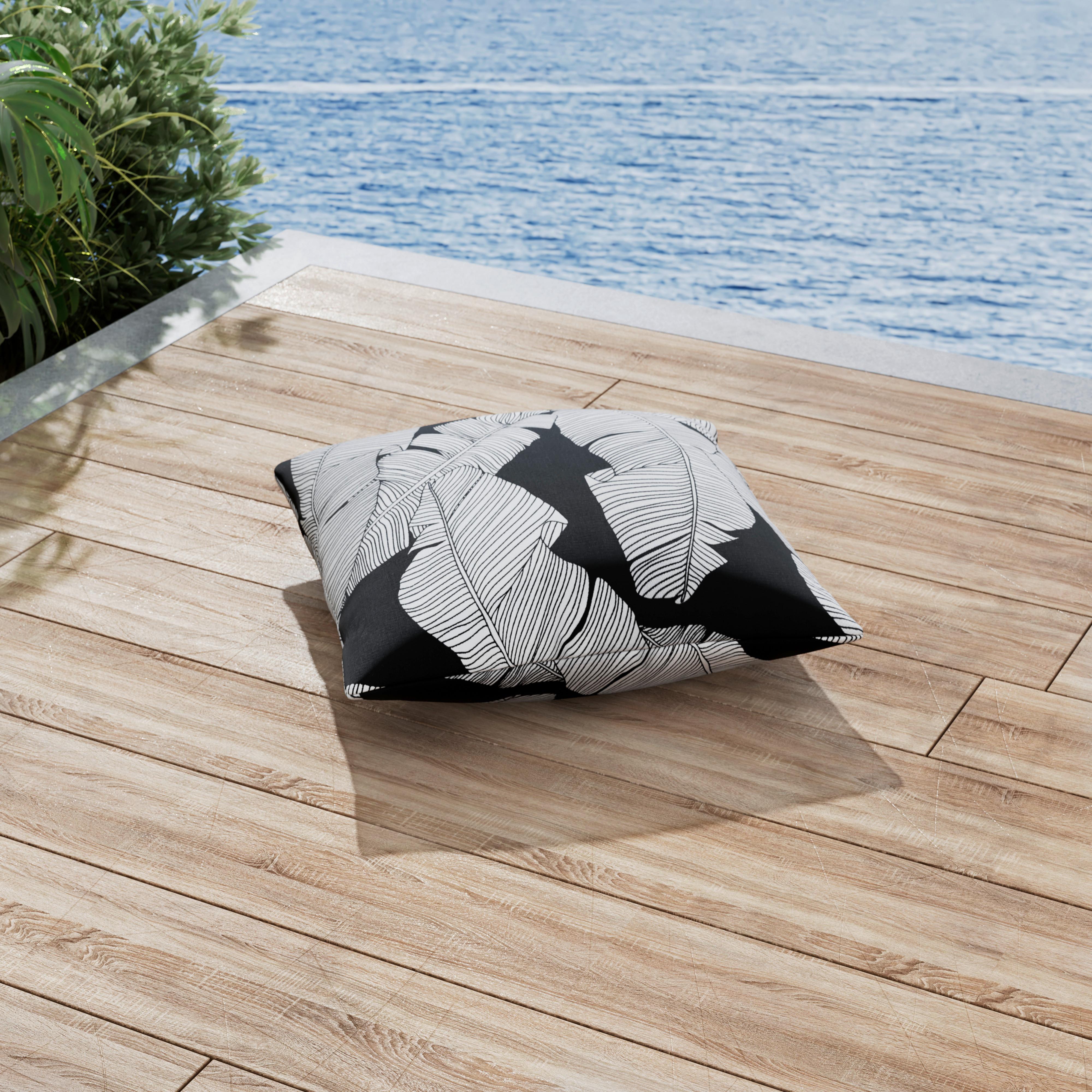 VONKAJŠÍ VANKÚŠ NATALIA - čierna/biela, Modern, textil (45/45/10cm) - Bessagi Garden