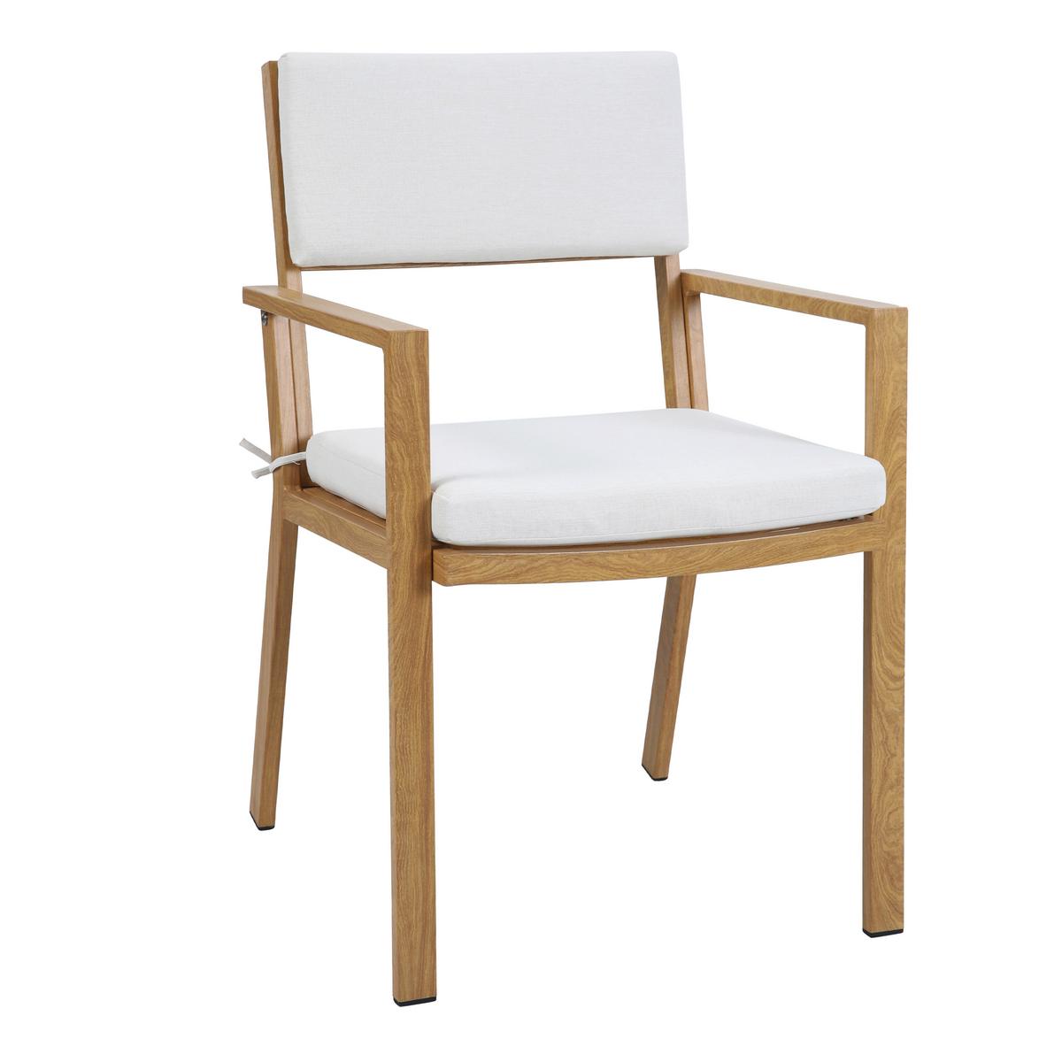 Gartenset Jada 7tlg - Eichefarben/Braun, MODERN, Metall (220/99,5/75cm) - Ambia Garden