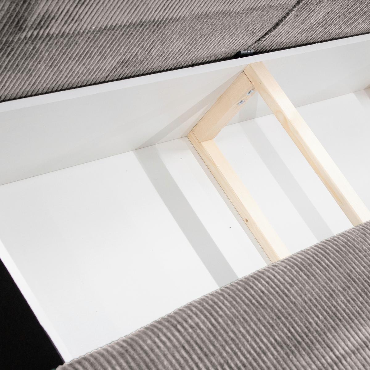 Schlafsofa Flow Beige B: 202 Cm - Beige/Schwarz, Design, Textil (202/90/99cm) - MID.YOU