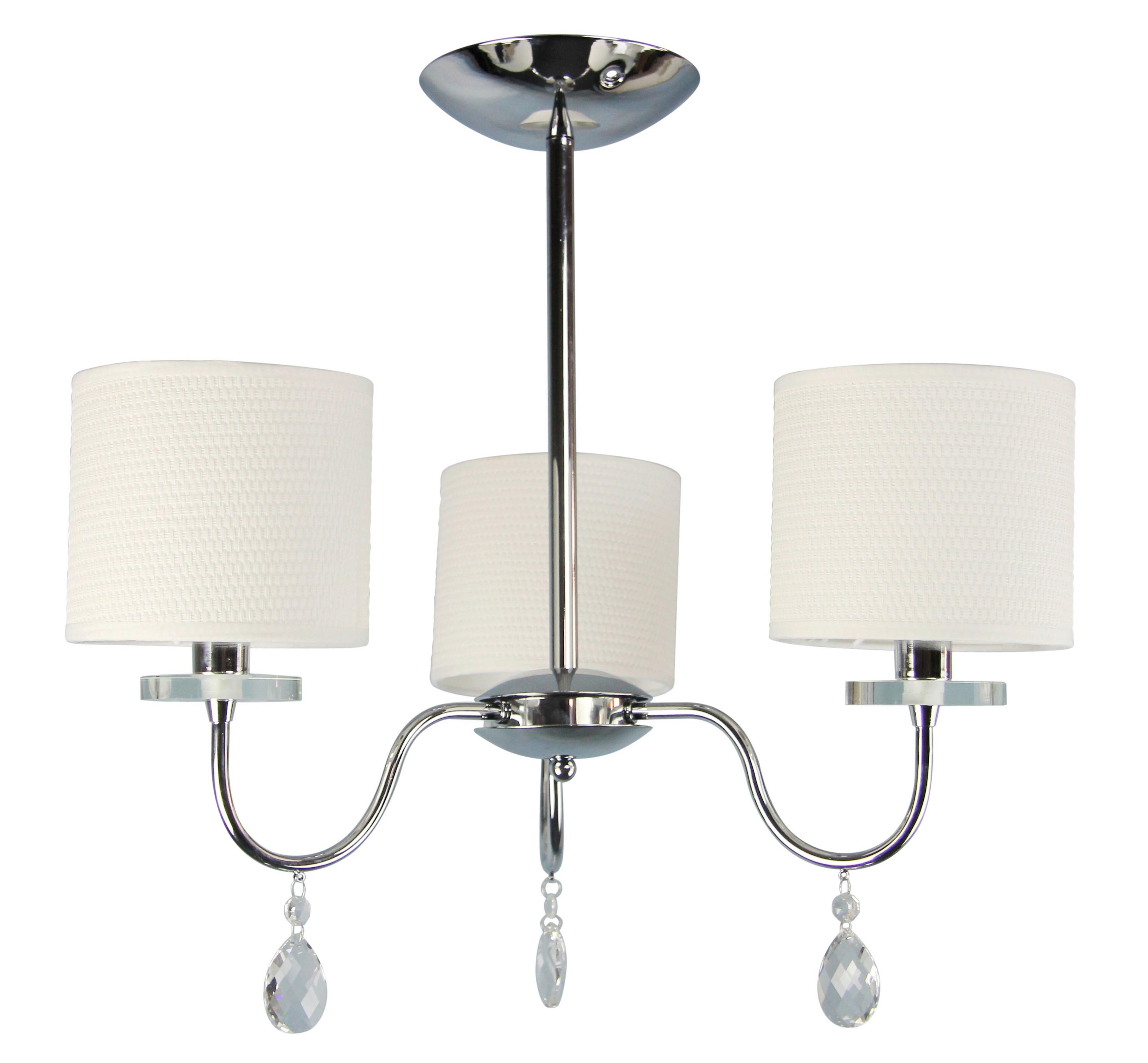 PENDELLEUCHTE 33-11664 ESTERA - Chromfarben, KONVENTIONELL, Kunststoff/Metall (58/58/56cm)