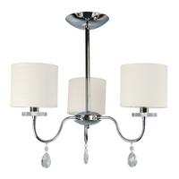 PENDELLEUCHTE 33-11664 ESTERA - Chromfarben, KONVENTIONELL, Kunststoff/Metall (58/58/56cm)
