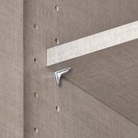 Drehtürenschrank ALABAMA EXTRA aus Dekor in Grau/Eiche Detail