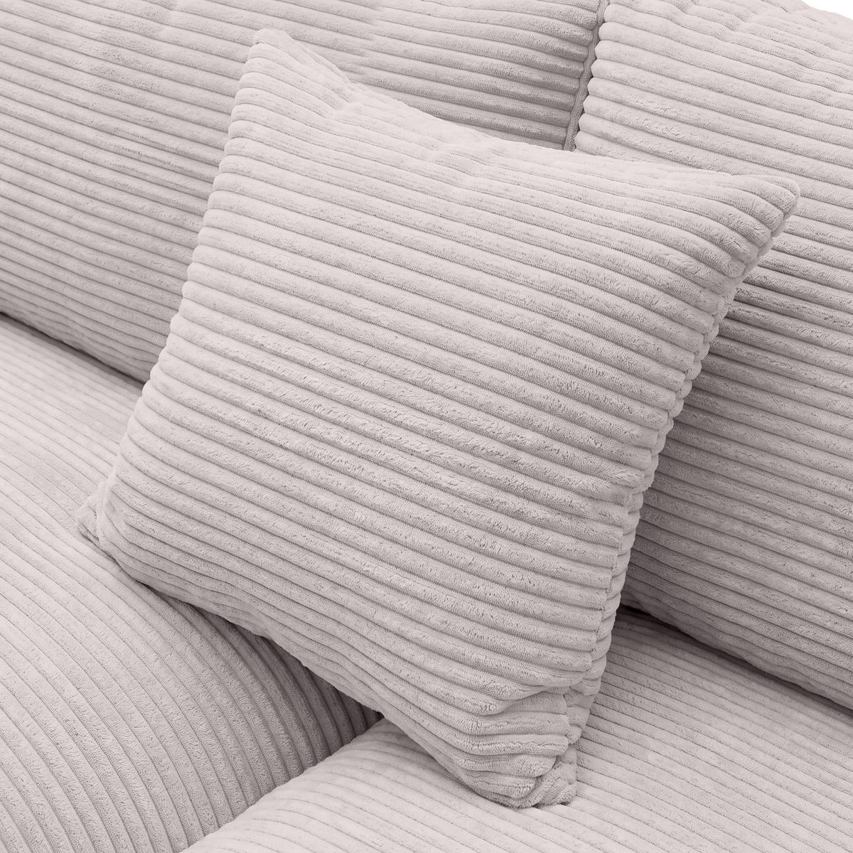 Rohová sedačka PEDRO, levá, růžový manšestr - růžová/černá, Moderní, textil/plast (190/300cm) - Mömax