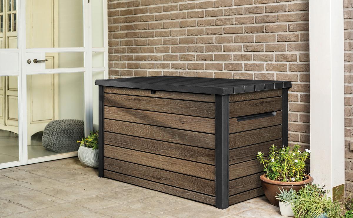 ÚLOŽNÝ BOX DECO BOX - barvy vlašských ořechů, Moderní, plast (147/86/83cm) - Ambia Garden