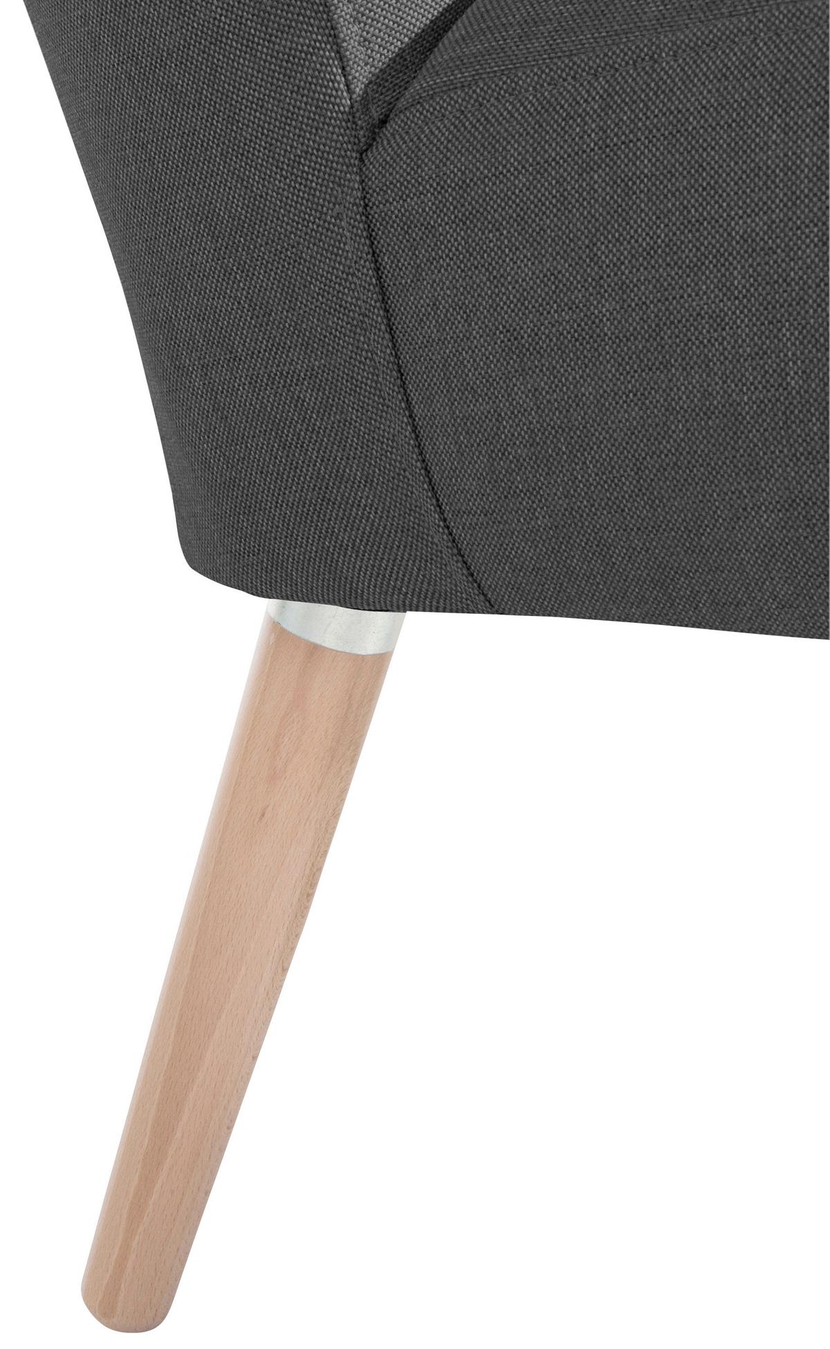 Sessel Neele - Buchefarben/Schwarz, Design, Textil (69/80/68cm) - Max Winzer
