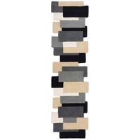 Wollteppich Monochrom Schwarz B: 60 cm - Schwarz, Basics, Textil (60/230cm)