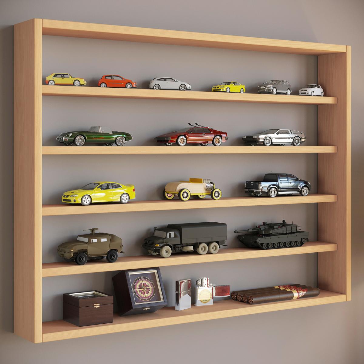 Wandregal Osado Buchefarben Dekor - Buchefarben, Design, Holzwerkstoff (80/60/10cm) - MID.YOU