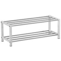 Regál na boty bílá/chrom - bílá/barvy chromu, Moderní, kov (80/27/28,5cm)