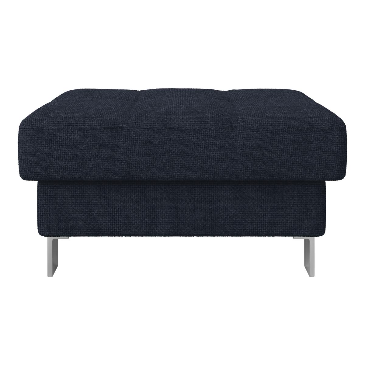 Hocker Savona - Dunkelblau, MODERN, Textil (90/44/73cm) - Ondega