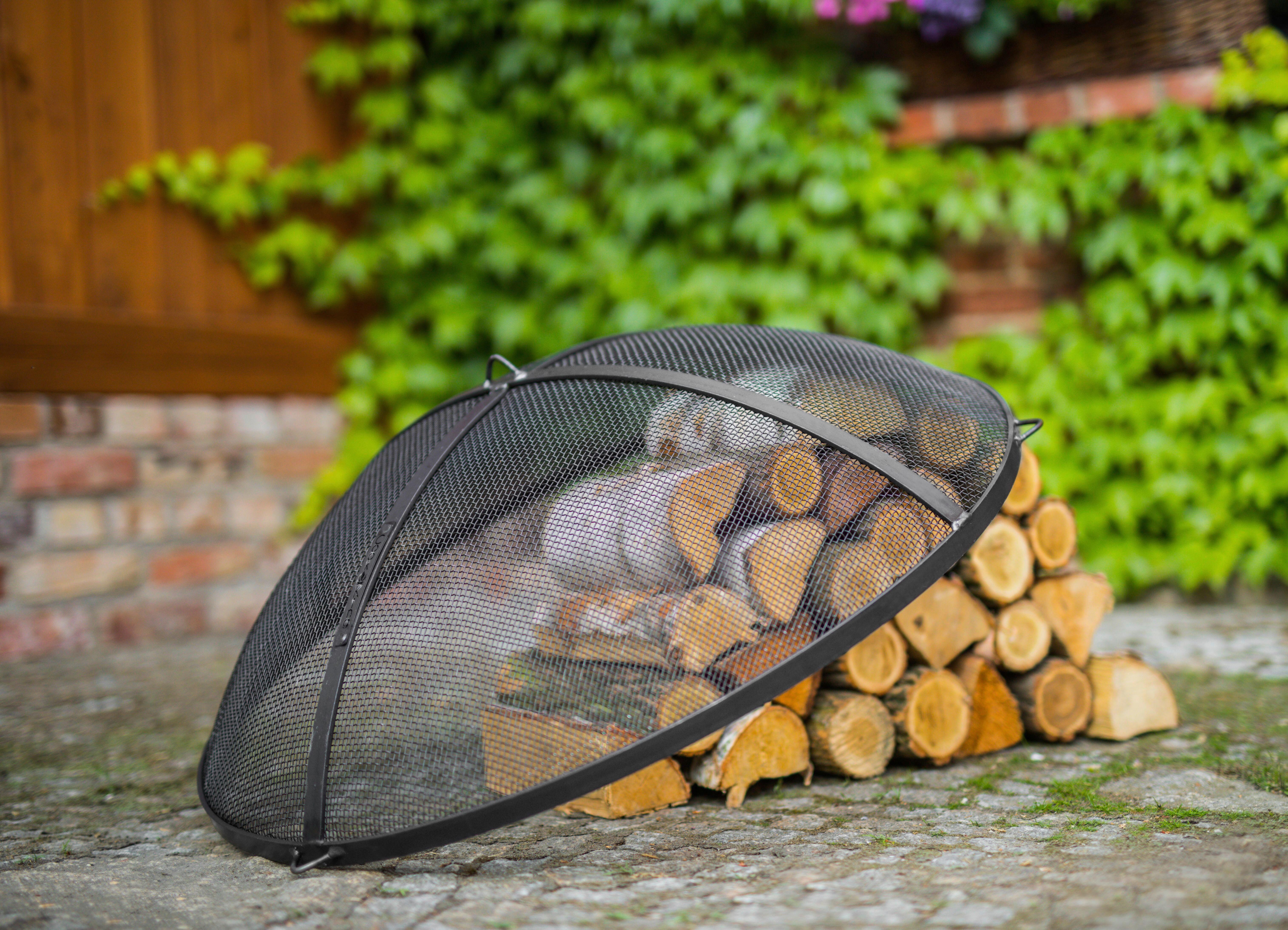 Grillzubehör Funkenfang 60 - Schwarz, Basics, Metall (59cm)