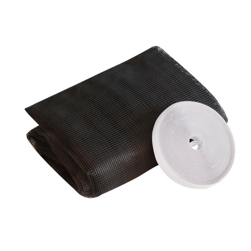 Fliegengitter Tür 130x220 cm Anthrazit - Anthrazit, Basics, Textil (130/220cm)