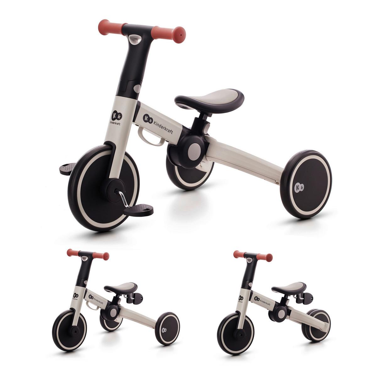 Dreirad 4trike Grau, B/h/t: 69x49x44,5cm - Grau, Basics, Kunststoff/Metall (69/49/44.5cm) - Kinderkraft