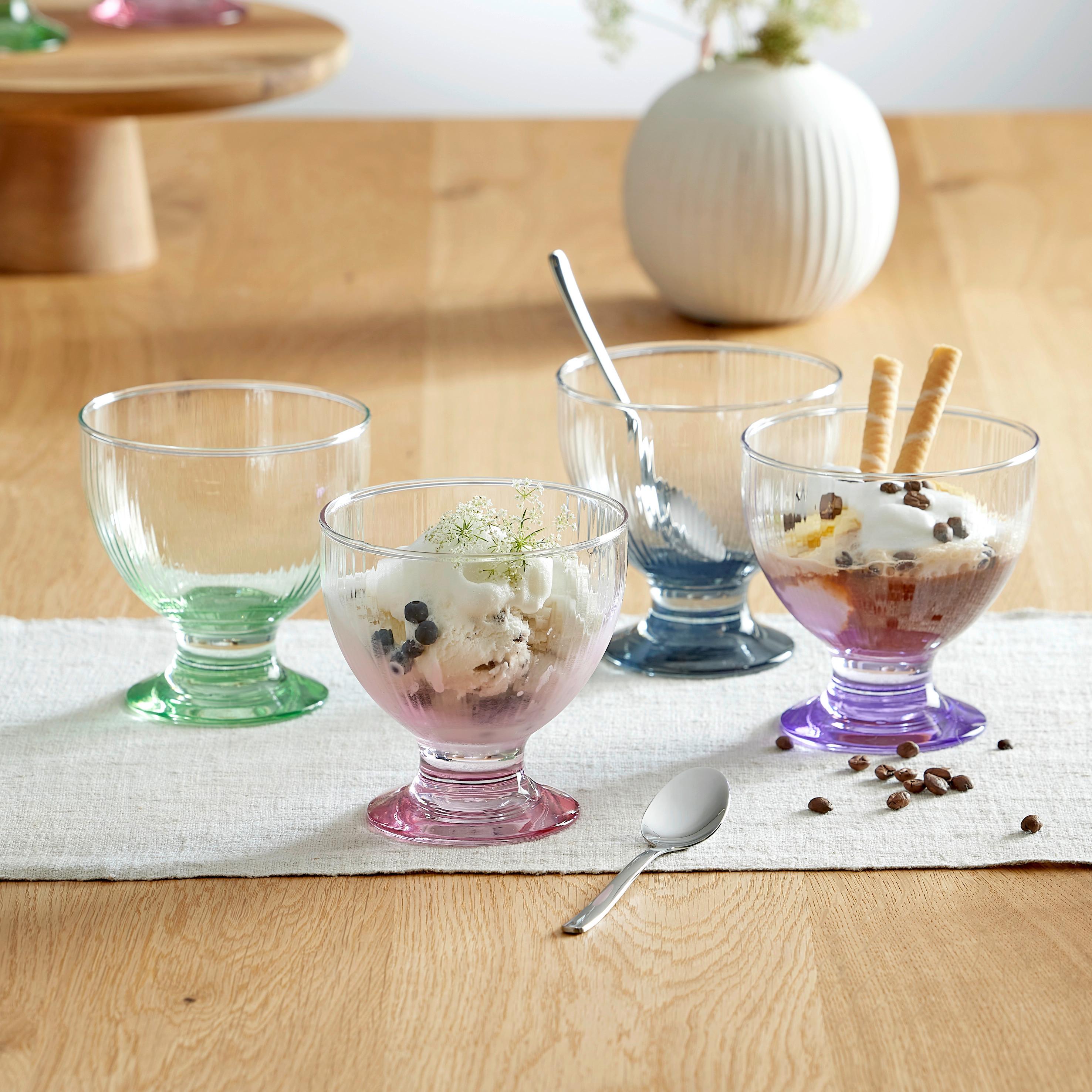 Eisbecher Stella - Violett/Rosa, Basics, Glas (10,9/11cm) - Luca Bessoni