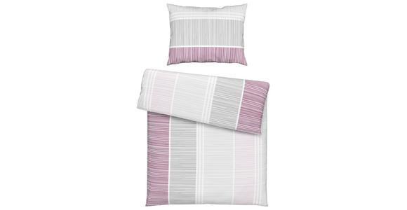 Renforce Bettwäsche 140x200 Cm Ilvi Baumwolle Beere - Beere, KONVENTIONELL, Textil (140/200cm) - Ondega
