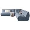 Ecksofa Giselle Blaugrau - Blaugrau, Trend, Textil (285/315cm) - Livetastic