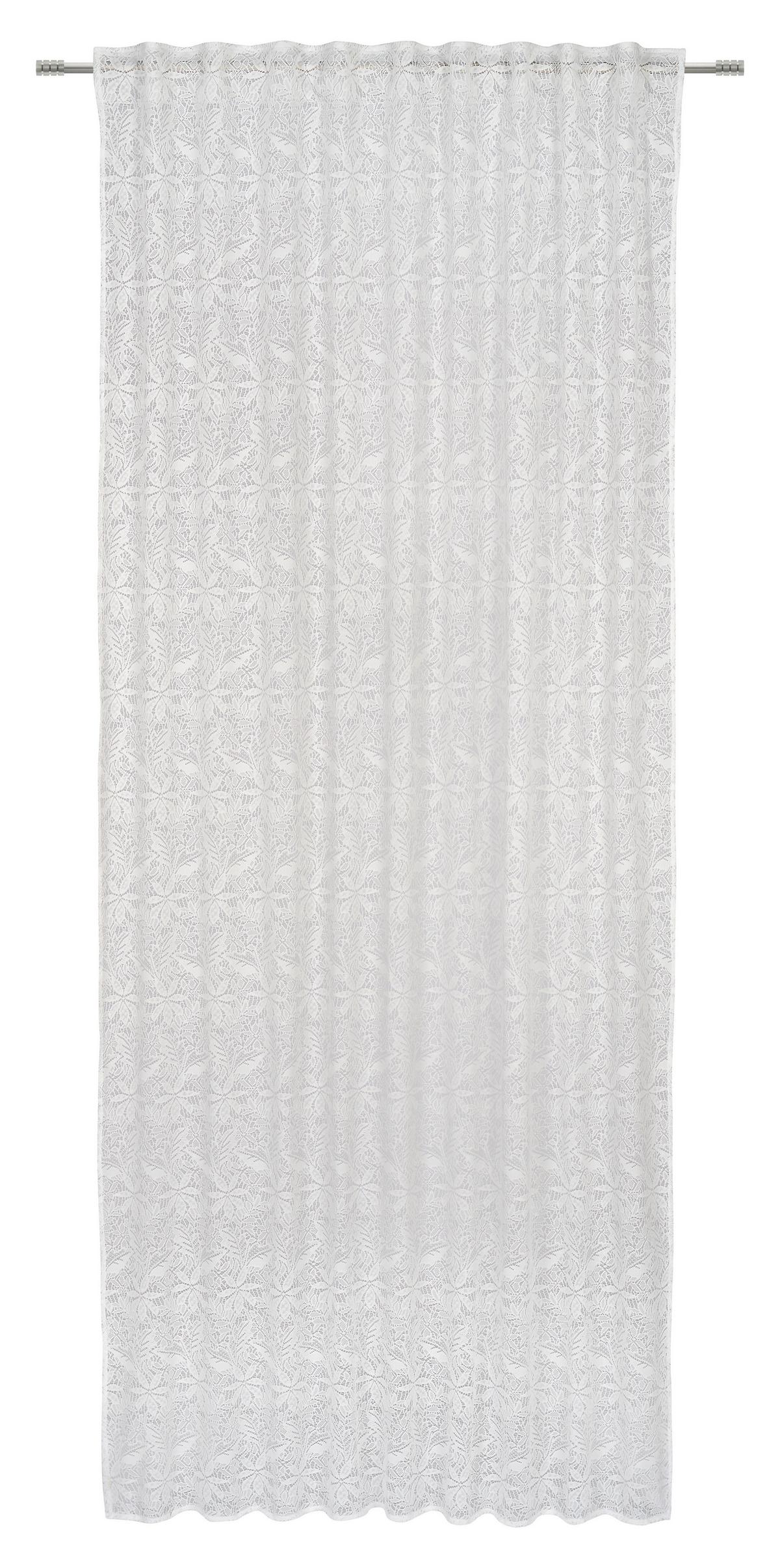 HOTOVÝ ZÁVES DALIA - biela, Romantik / Landhaus, textil (140/245cm) - Modern Living
