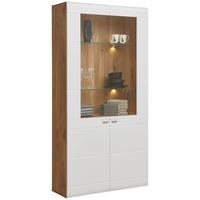 Vitrin Auris - Modern, faalapú anyag/Üveg (100/204,2/37,1cm) - Luca Bessoni