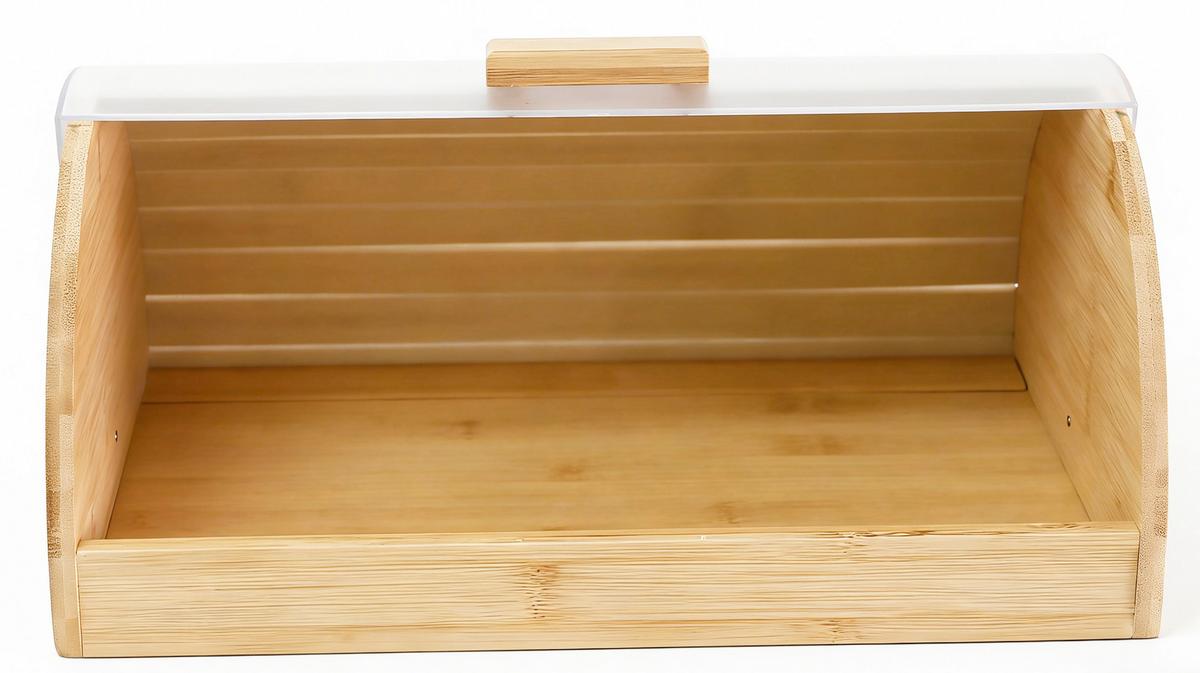 BROTKASTEN DIRK - Klar/Naturfarben, KONVENTIONELL, Holz/Kunststoff (38/27/16cm) - James Wood