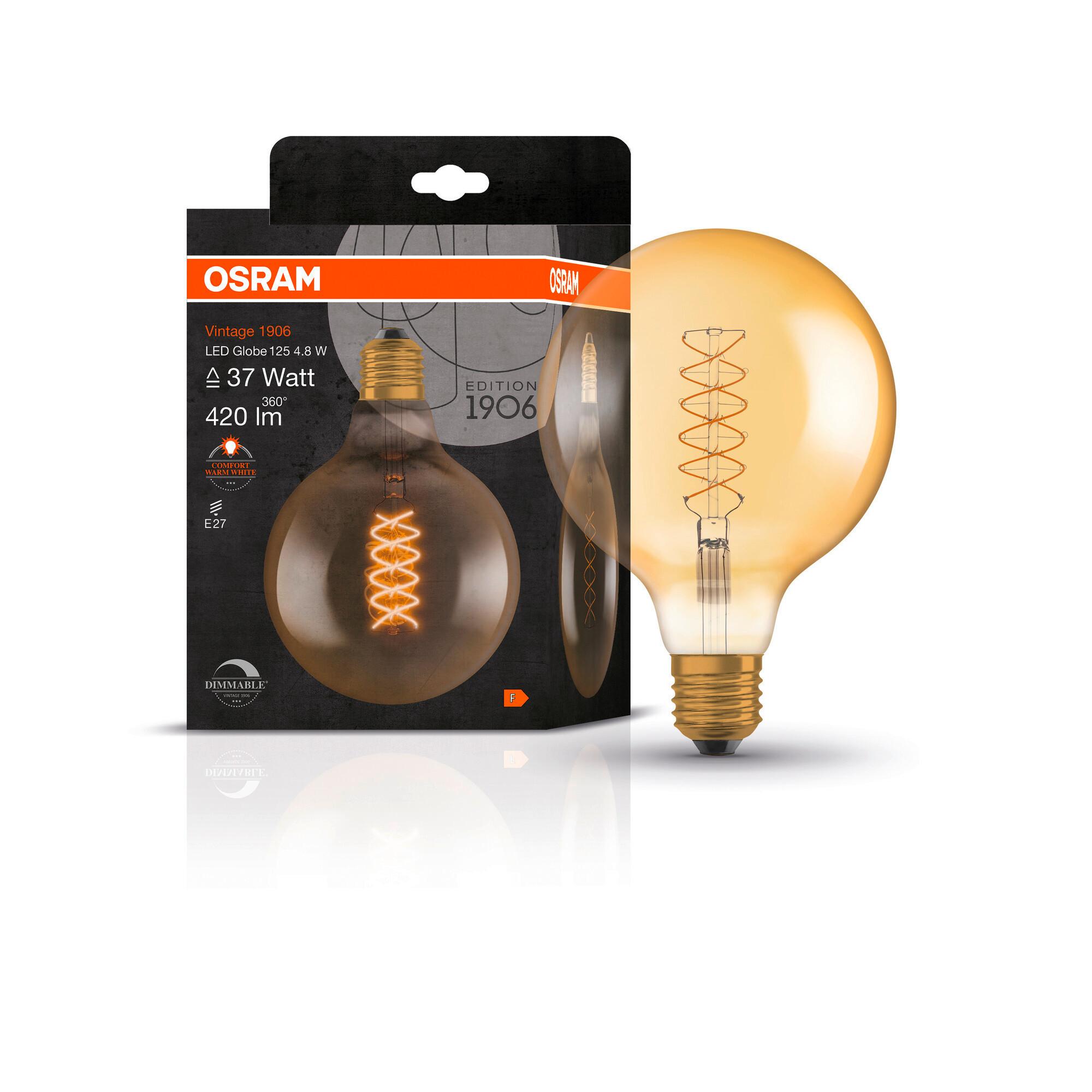 LED-Leuchtmittel Vintage 1906 Led Dim37 4.8w/22 - Goldfarben, Basics, Glas (12,4null) - Ledvance