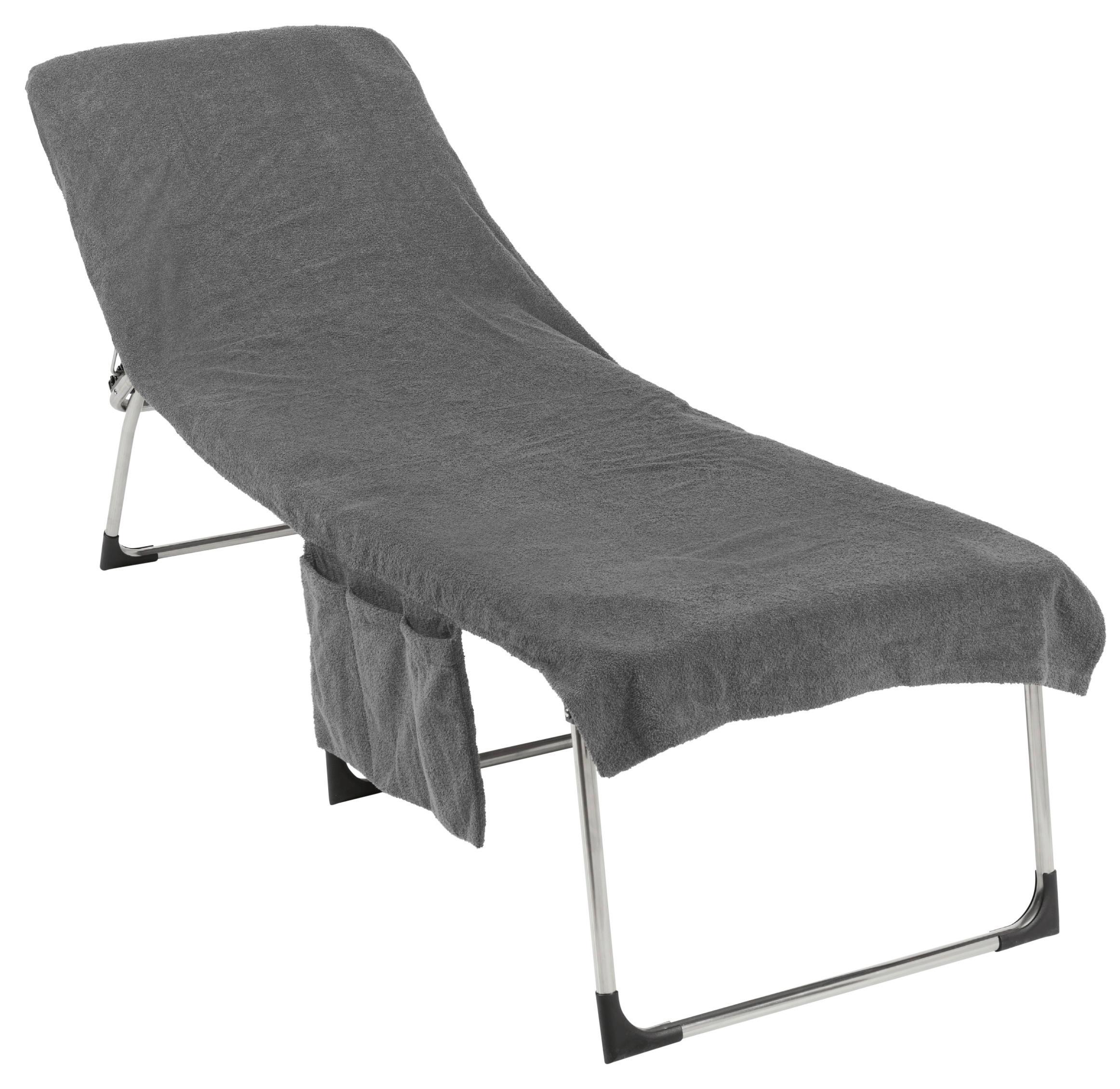 LIEGENAUFLAGE SASKIA - Anthrazit, MODERN, Textil (70/200cm) - Luca Bessoni