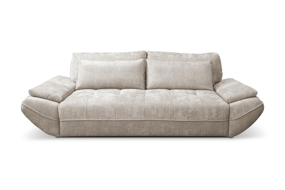 Schlafsofa Elma Sandfarben B: 280cm - Sandfarben/Schwarz, KONVENTIONELL, Holz/Holzwerkstoff (280/73-93/107cm) - MID.YOU