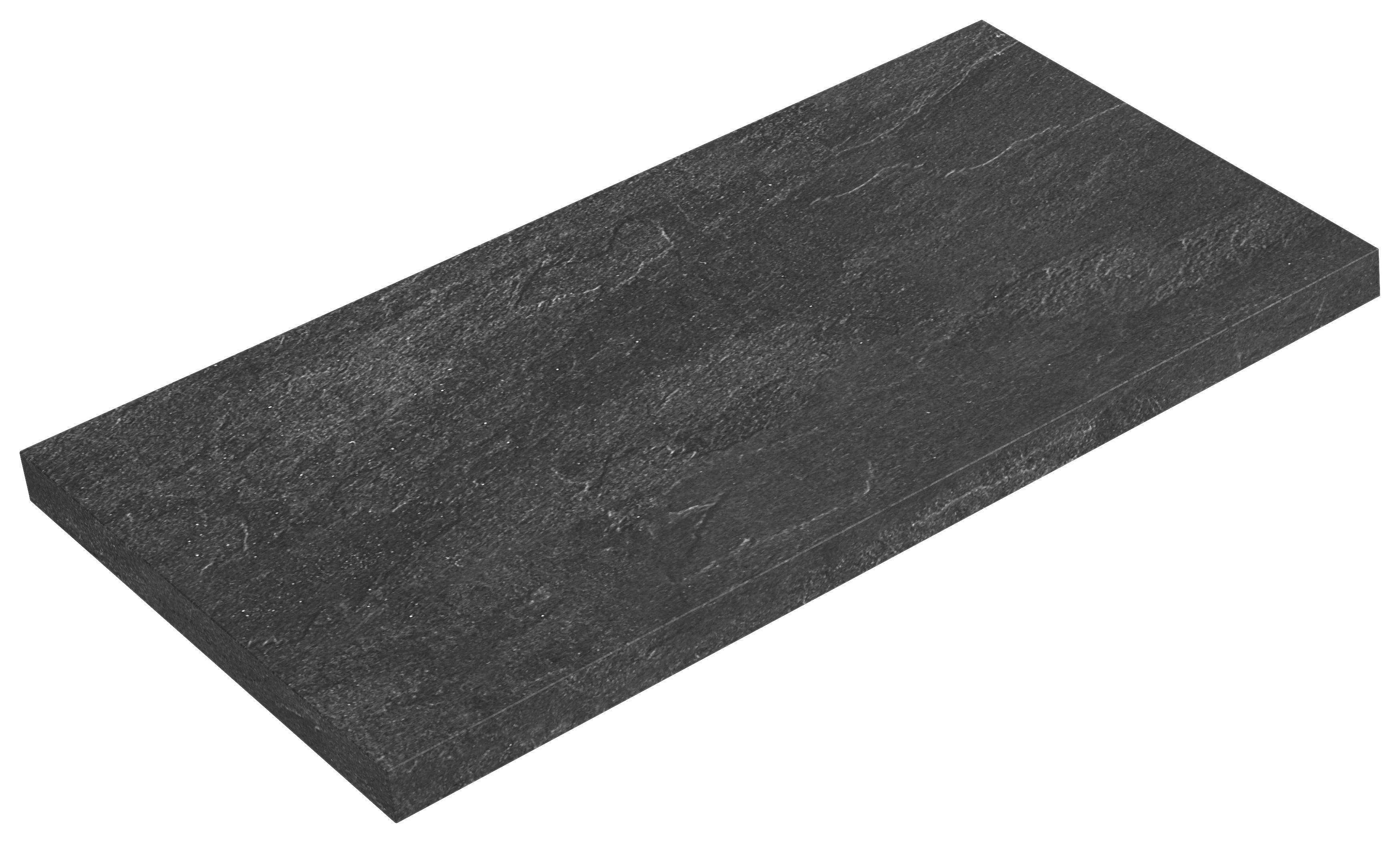 Waschtisch-Abdeckplatte Bavelli 63x44,5cm - Schieferfarben, KONVENTIONELL, Holzwerkstoff (63/4/44,5cm)
