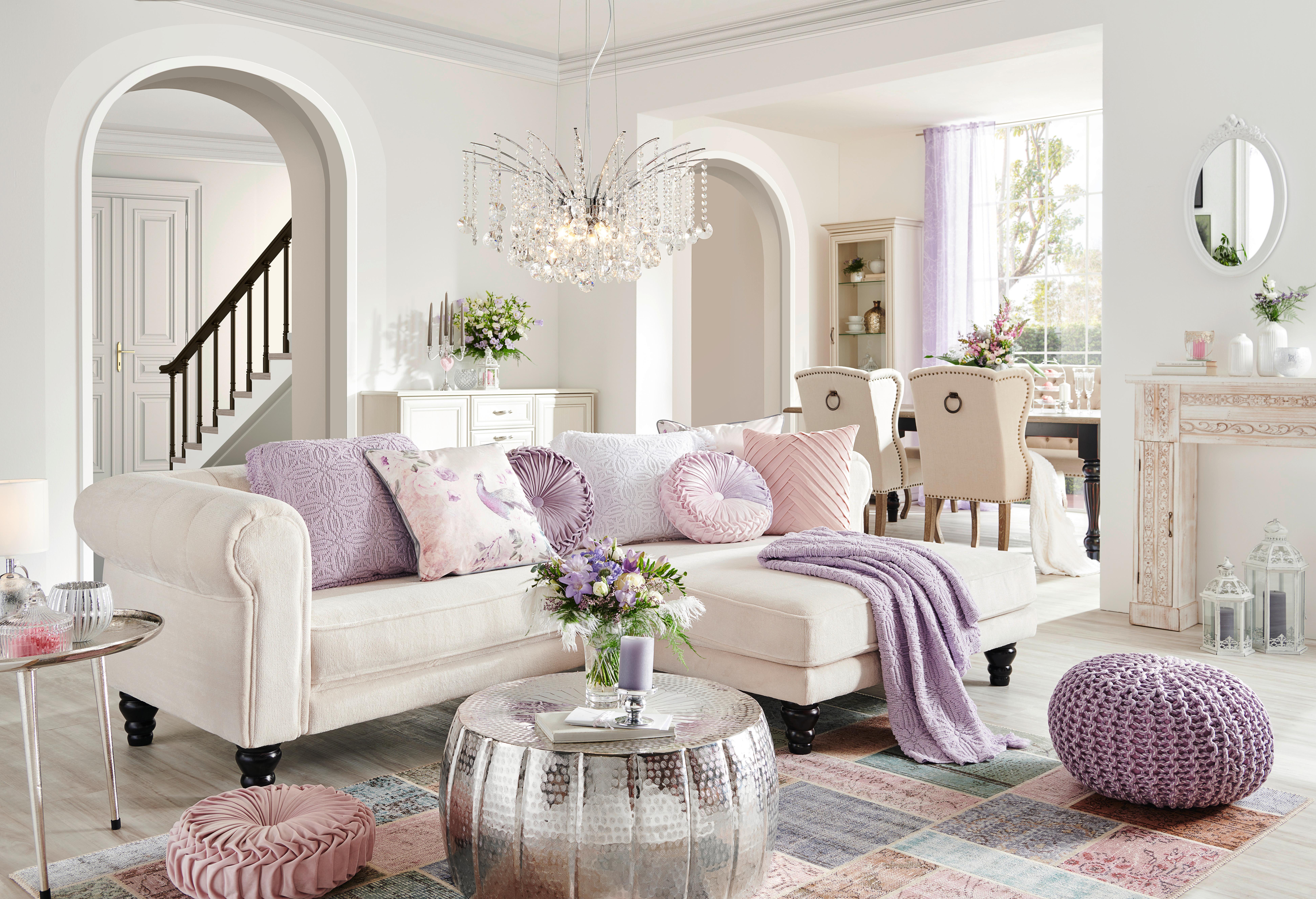 Ecksofa Jonte Weiß S: 260x160 cm - Dunkelbraun/Weiß, Design, Textil (260/160cm) - MID.YOU
