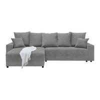 Rohová sedačka ALATRI, oboustranná,šedá,s polštáři - šedá/černá, Moderní, textil/plast (289/90/176cm) - Based