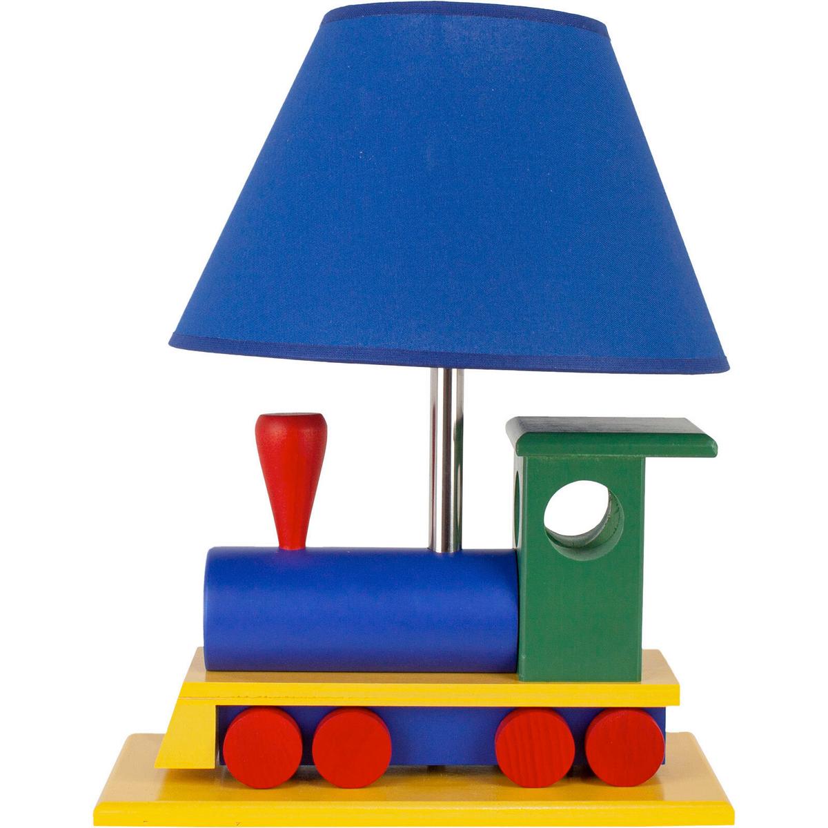 Kindertischleuchte 4112008 Lokomotive Multik. - Multicolor, Basics, Holz (32/27/14cm)