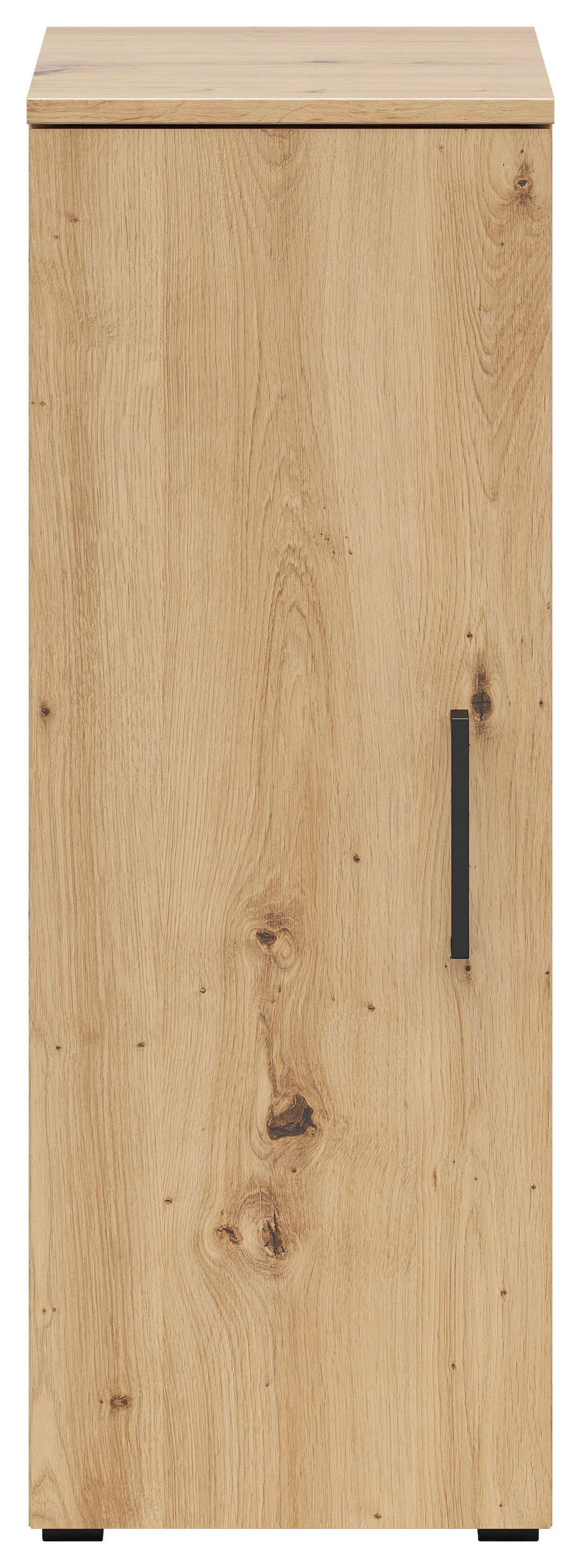 Skriňa MULTISTAURAUM š: 30 cm - čierna/dub artisan, Modern, kompozitné drevo/plast (30/83/40cm)