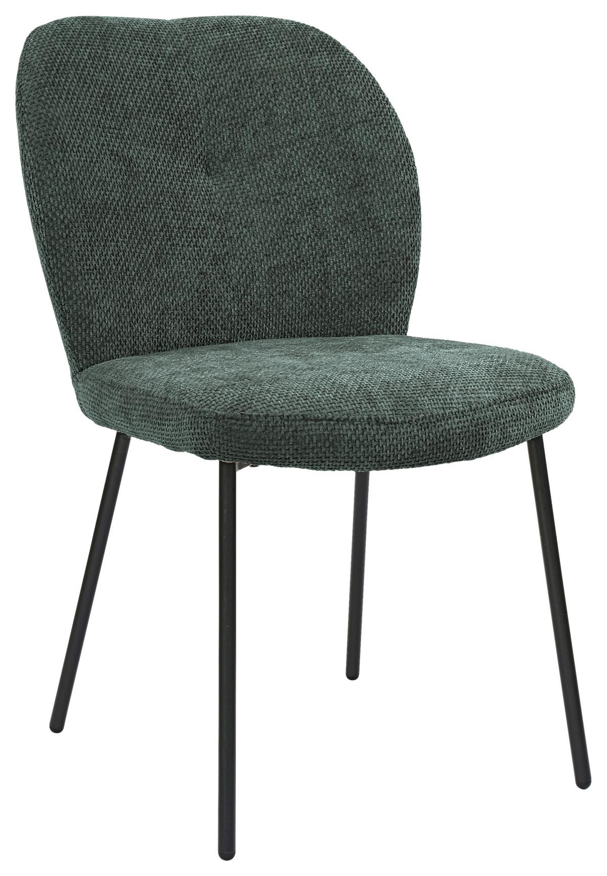 Židle MARA zelená - černá/zelená, Lifestyle, kov/dřevo (52/87/64cm) - Mömax