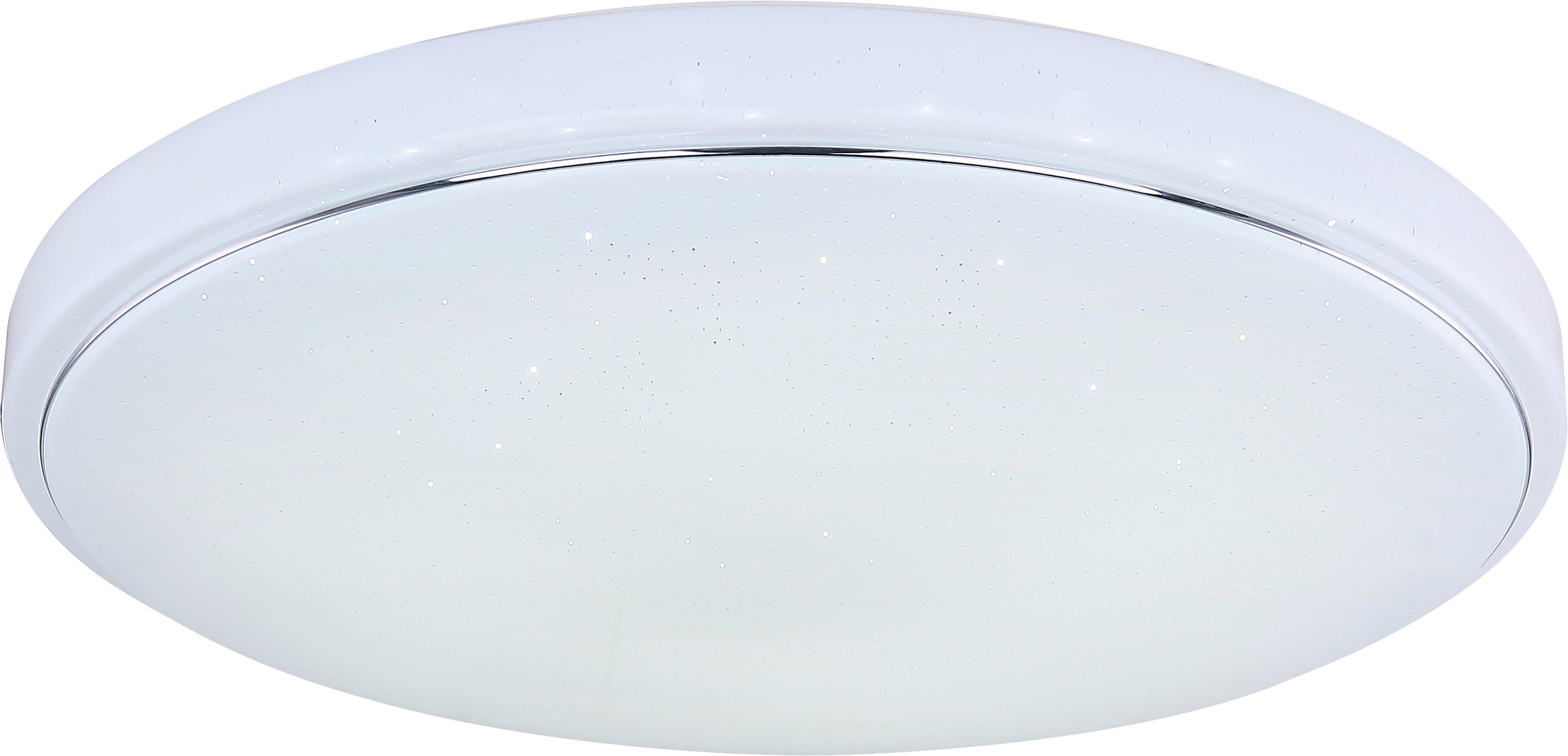 Led-deckenleuchte Lotta Ø 57,5 Cm Mit Farbwechsler - Weiß, MODERN, Kunststoff/Metall (57,5/8,5cm) - Luca Bessoni