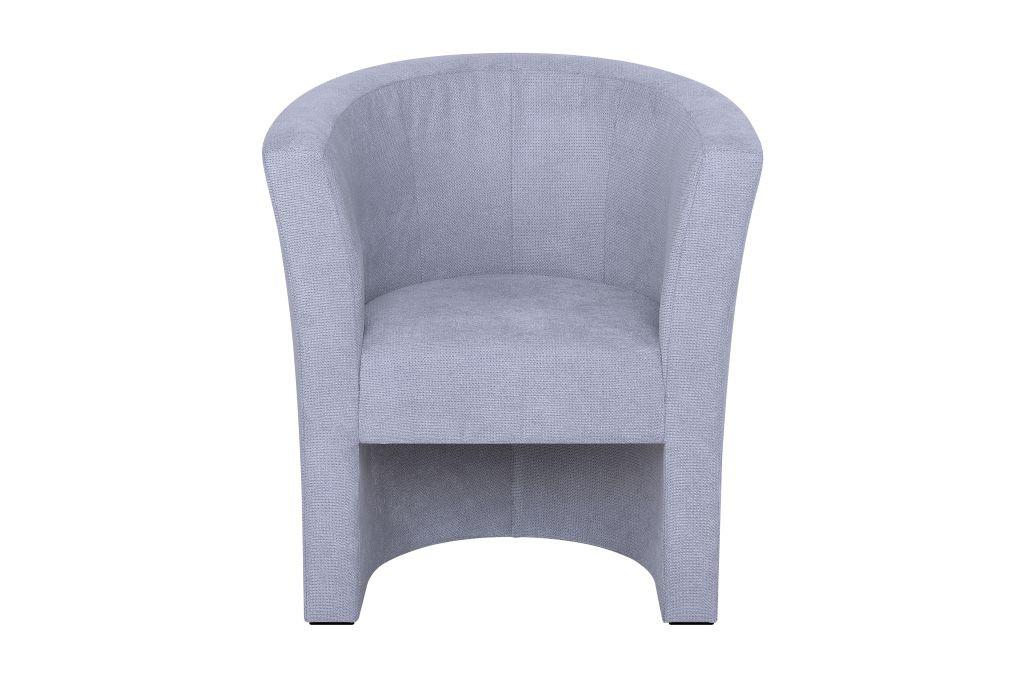 Koktailové kreslo PAUL, sivá tkanina CROWN - čierna/sivá, Konventionell, kompozitné drevo/textil (70/76/64cm) - P & B