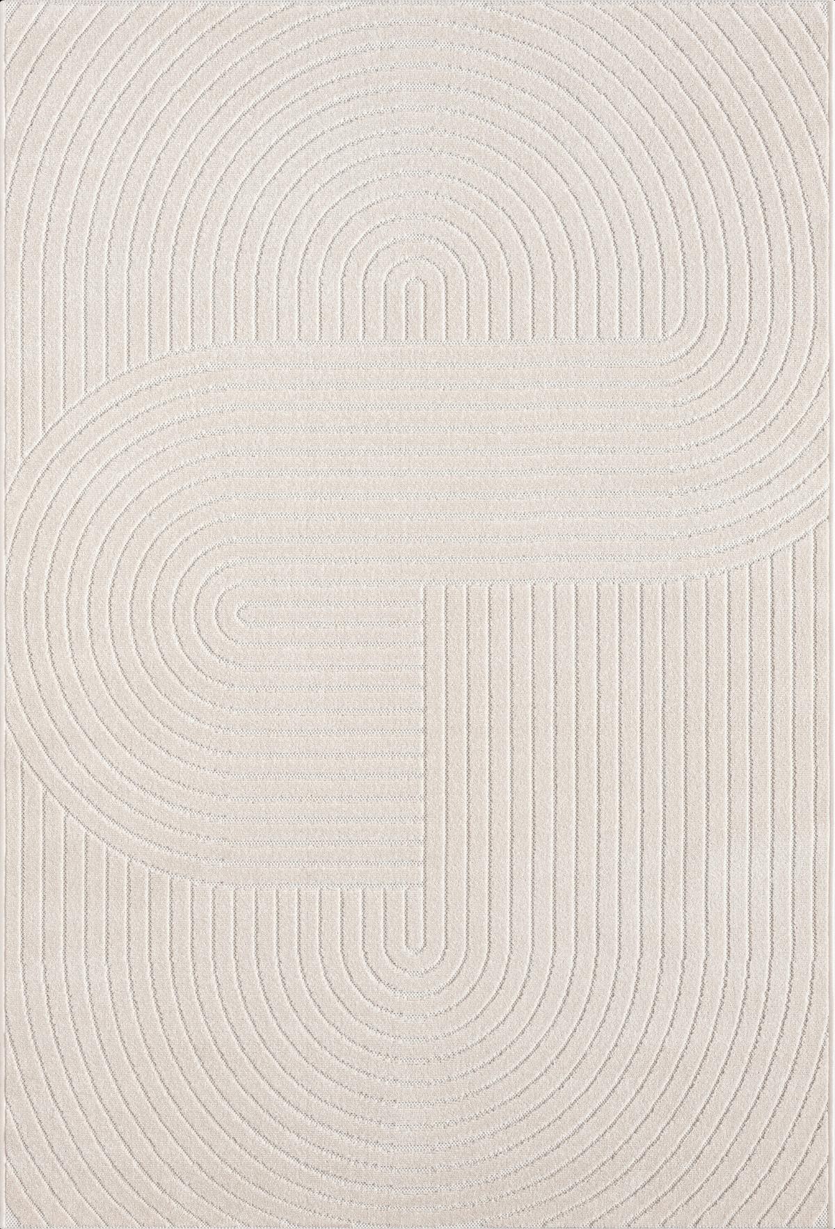 Outdoorteppich Tenerife Plus 140x200 Cm - Creme, KONVENTIONELL, Textil (140/200cm)