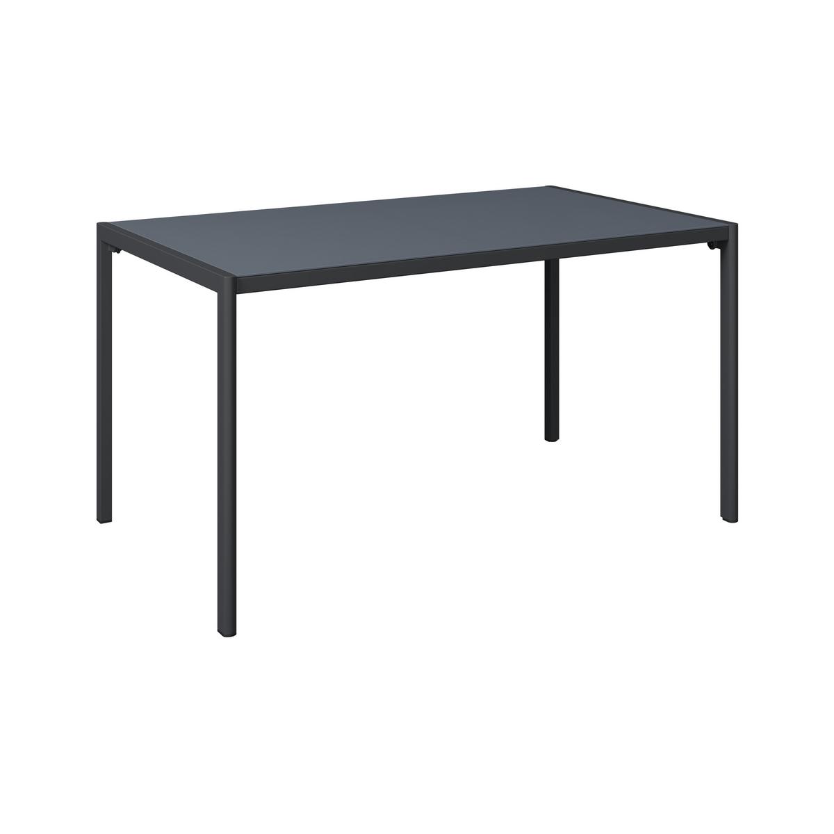 Gartentisch Paris - Anthrazit, MODERN, Glas/Metall (140/75/83cm) - Beldano