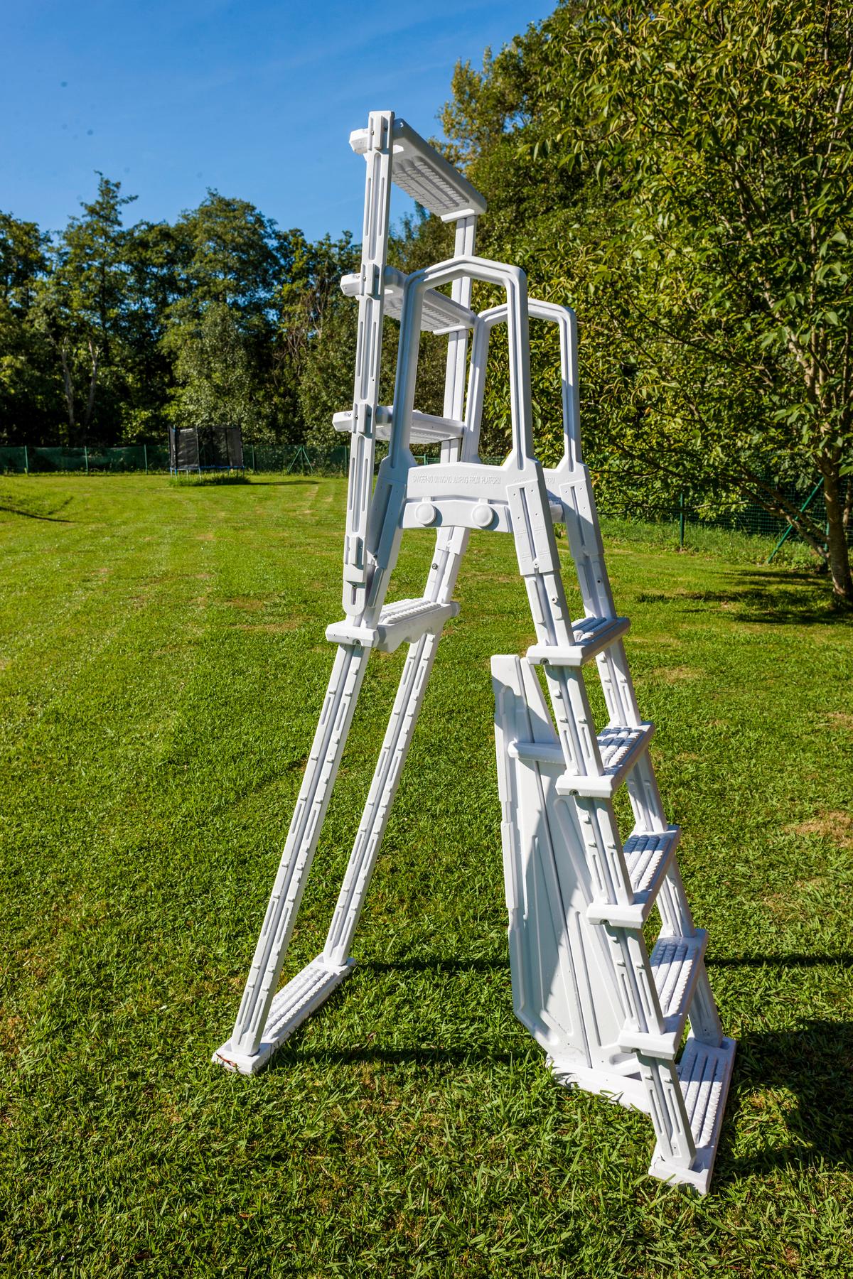 Poolleiter Leiter - Weiß, KONVENTIONELL, Kunststoff (65/196/109cm) - Gre