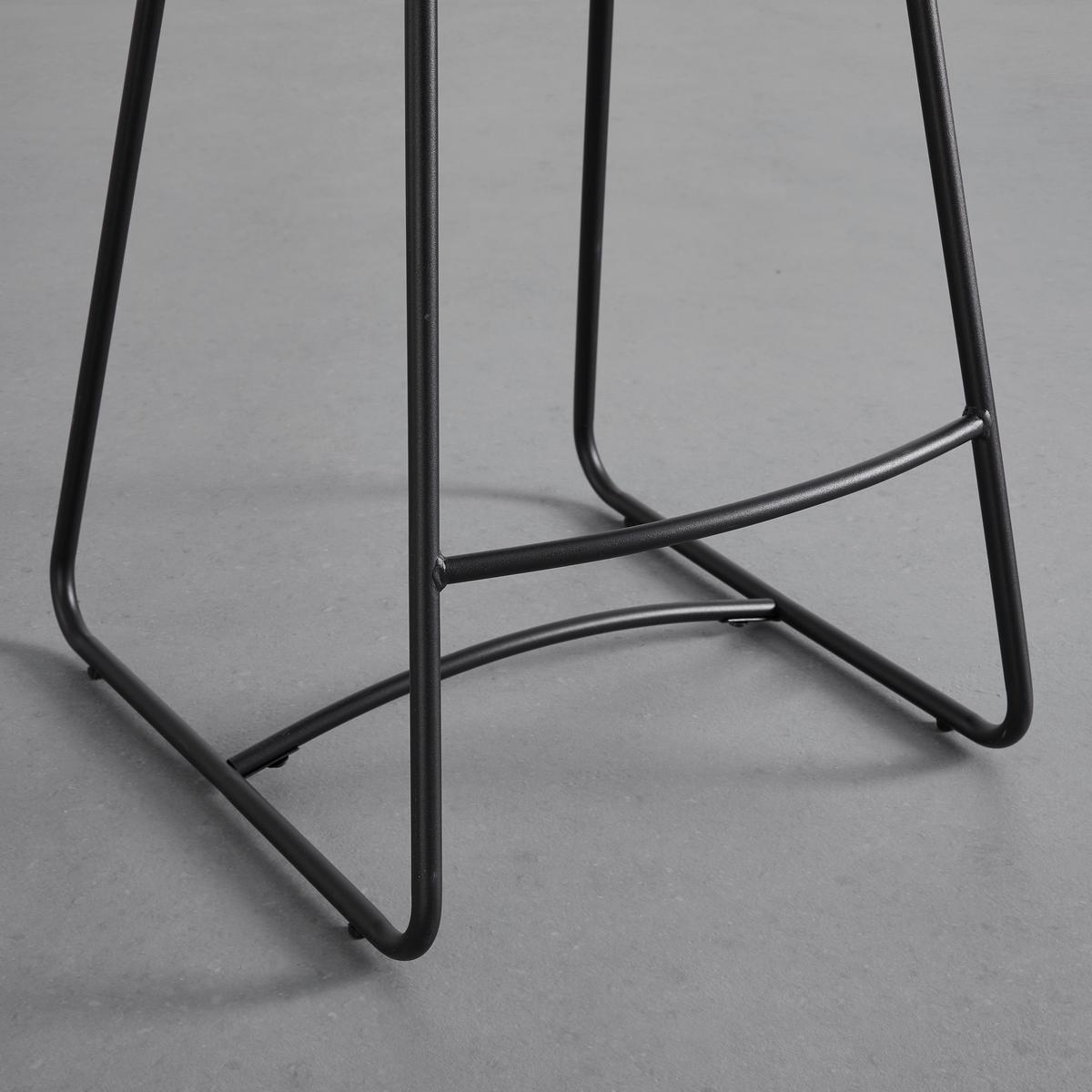Barová židle KONA světle šedá - šedá/černá, Moderní, kov/dřevo (44/103/59cm) - Bessagi Home