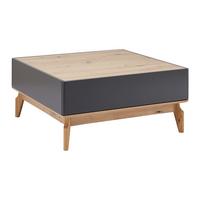 Konferenčný stolík FOSCO - sivá/farba duba, Modern, drevo (80/80/38cm) - Bessagi Home