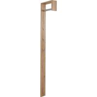 Garderobenpaneel Eiche Dekor Kleiderstange 3 Haken B: 10 Cm - Eichefarben, MODERN, Holz (10/170/33cm)