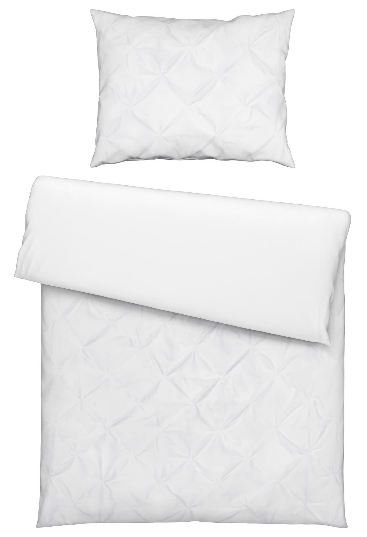 Povlečení Kate, 140/200cm, bílá - bílá, Lifestyle, textil (140/200cm) - Modern Living