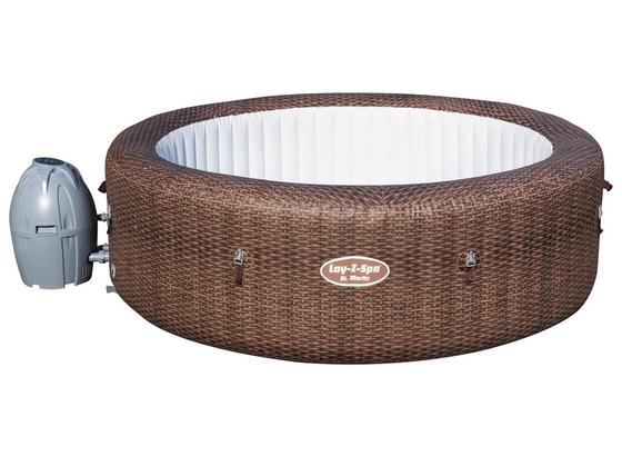 Whirlpool Aufblasbar Lay-Z-Spa St. Moritz Airjet Ø216xh 71 cm - Braun, MODERN, Kunststoff (216/71cm) - Bestway