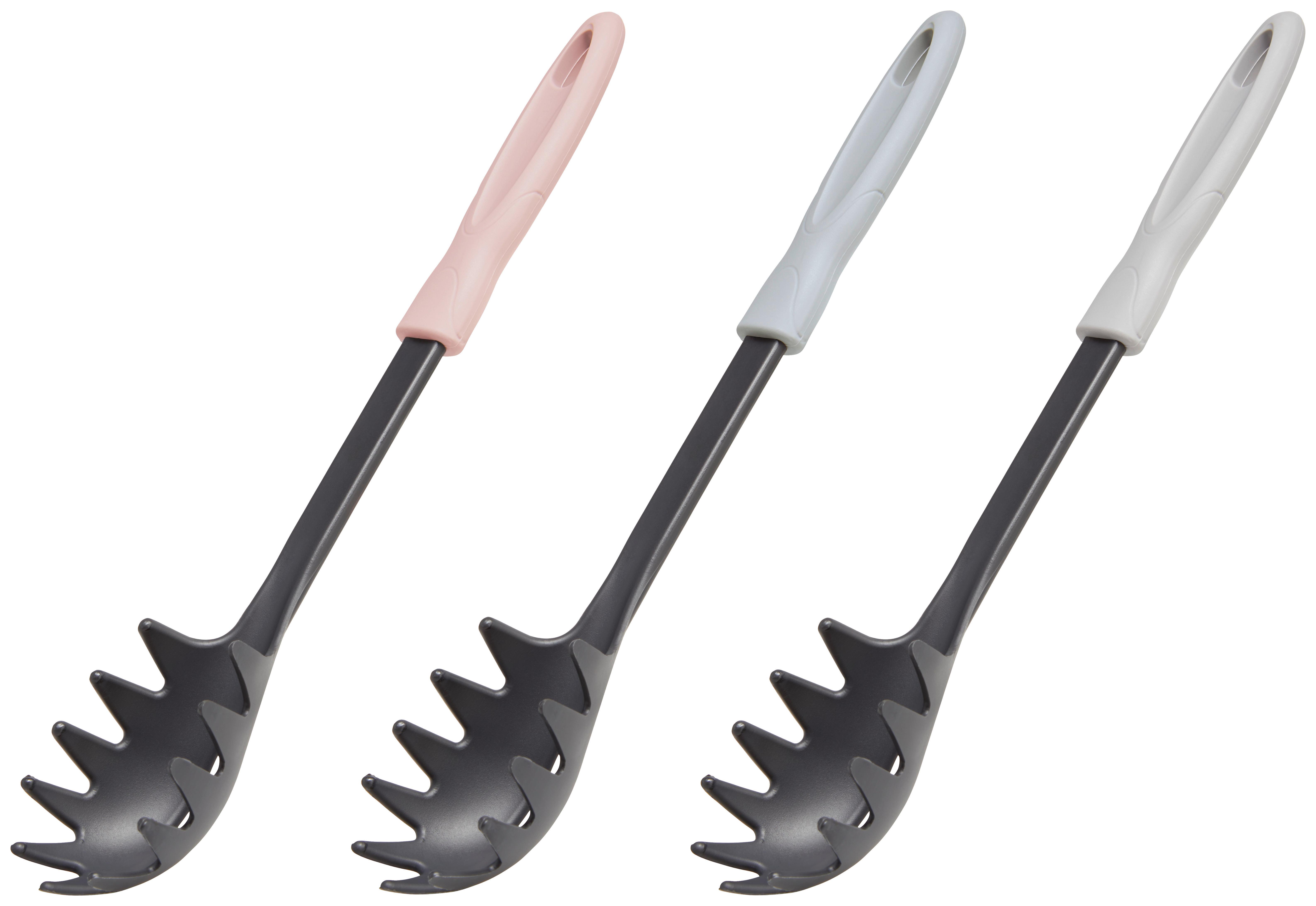 Abseihlöffel aus Kunststoff Tore L: 32,5 cm, farbl. sort. - Schwarz, KONVENTIONELL, Kunststoff (32,5/5,5/3,8cm) - Ondega